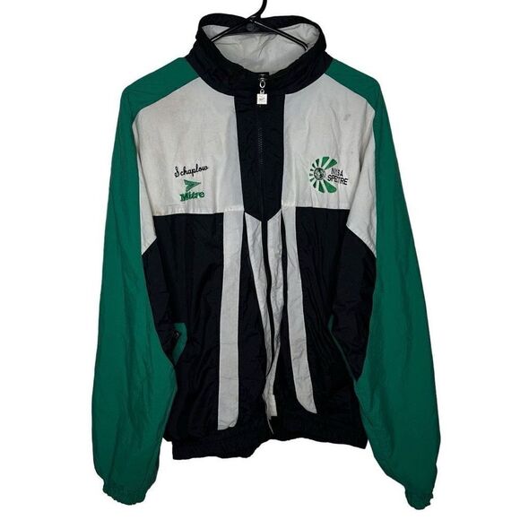 VTG 90’s Mitre Soccer Windbreaker Jacket Size L - Picture 1 of 5